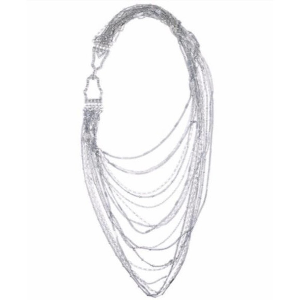 Chloe + Isabel Multi-Strand Chain Bib Necklace